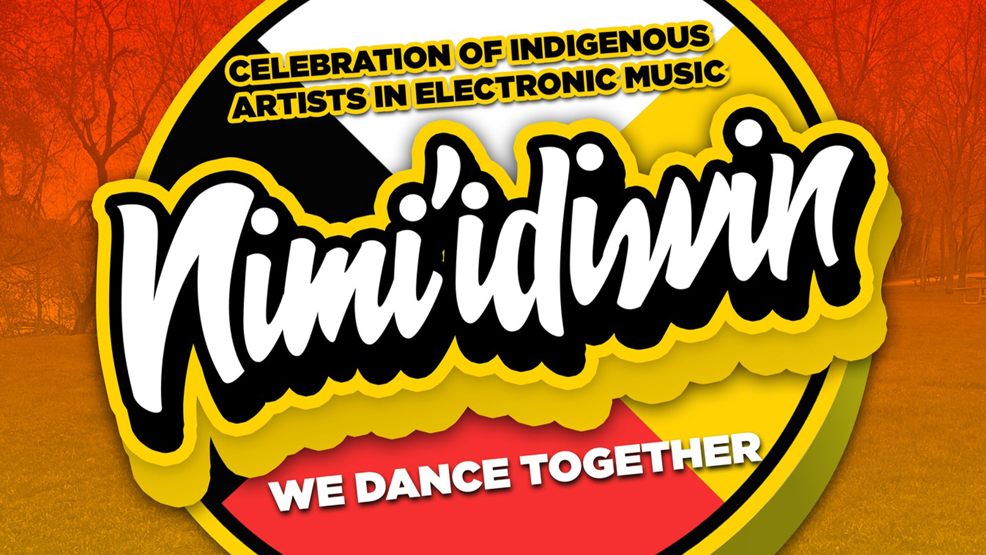 Nimi'idiwin logo for Indigenous electronic music festival